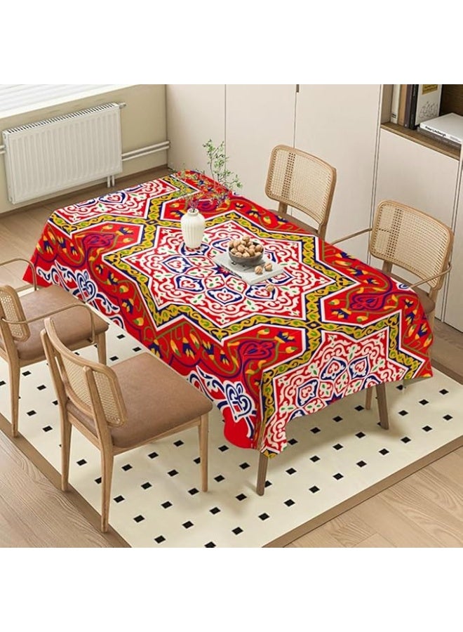 مفرش ترابيزة بتصميم خيامية لديكور رمضان، مقاس  2 متر - Image 5